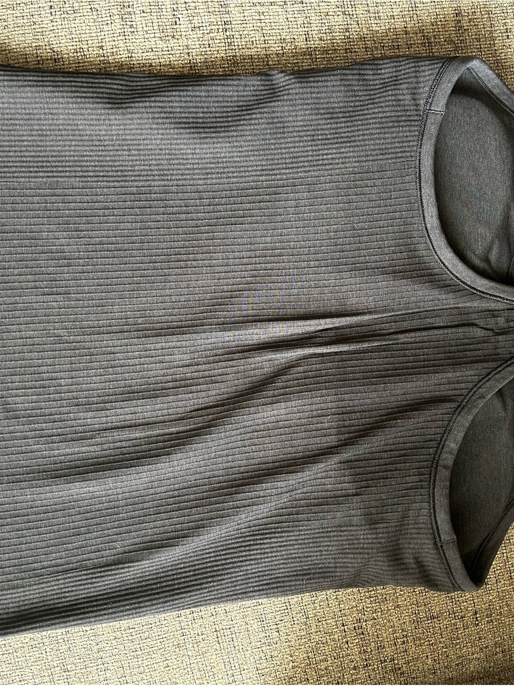 Lululemon Black Racerback Ribbed Tank Top - Women's - Picture 2 of 3